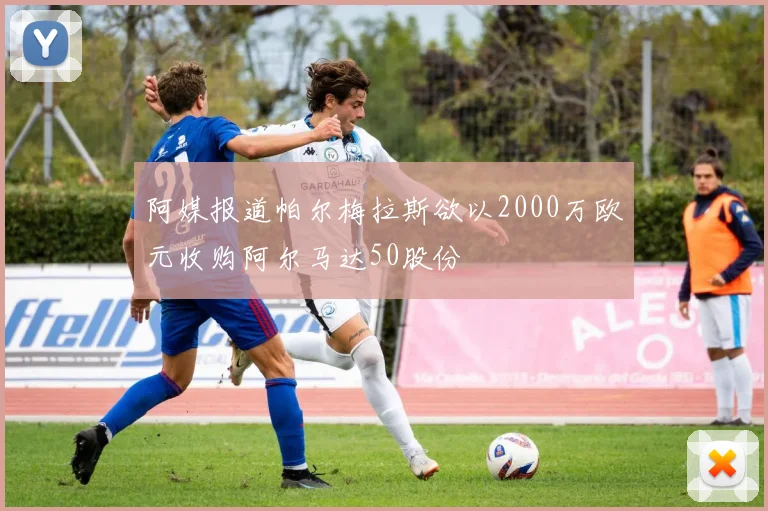 阿媒报道帕尔梅拉斯欲以2000万欧元收购阿尔马达50股份